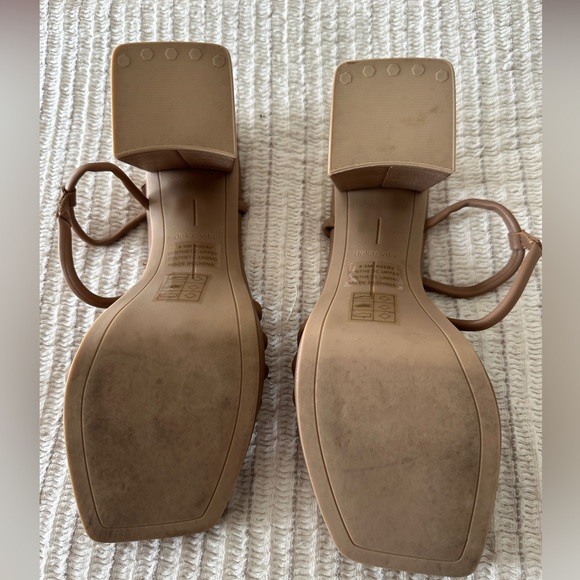 👡 Dolce Vita Strappy Platform Block Heels – Tan / Nude (Size 8.5M) - Picture 6 of 6
